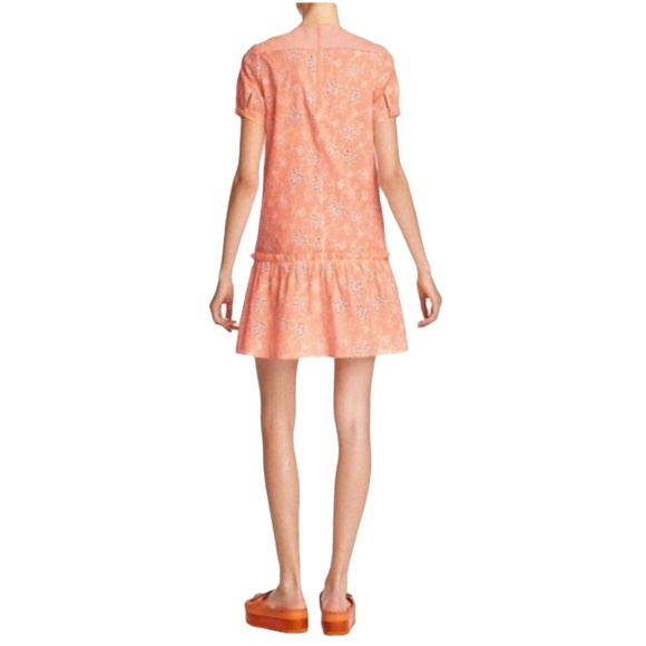 Coach Soft White Lace Round Neck Dress - Picture 2 of 7